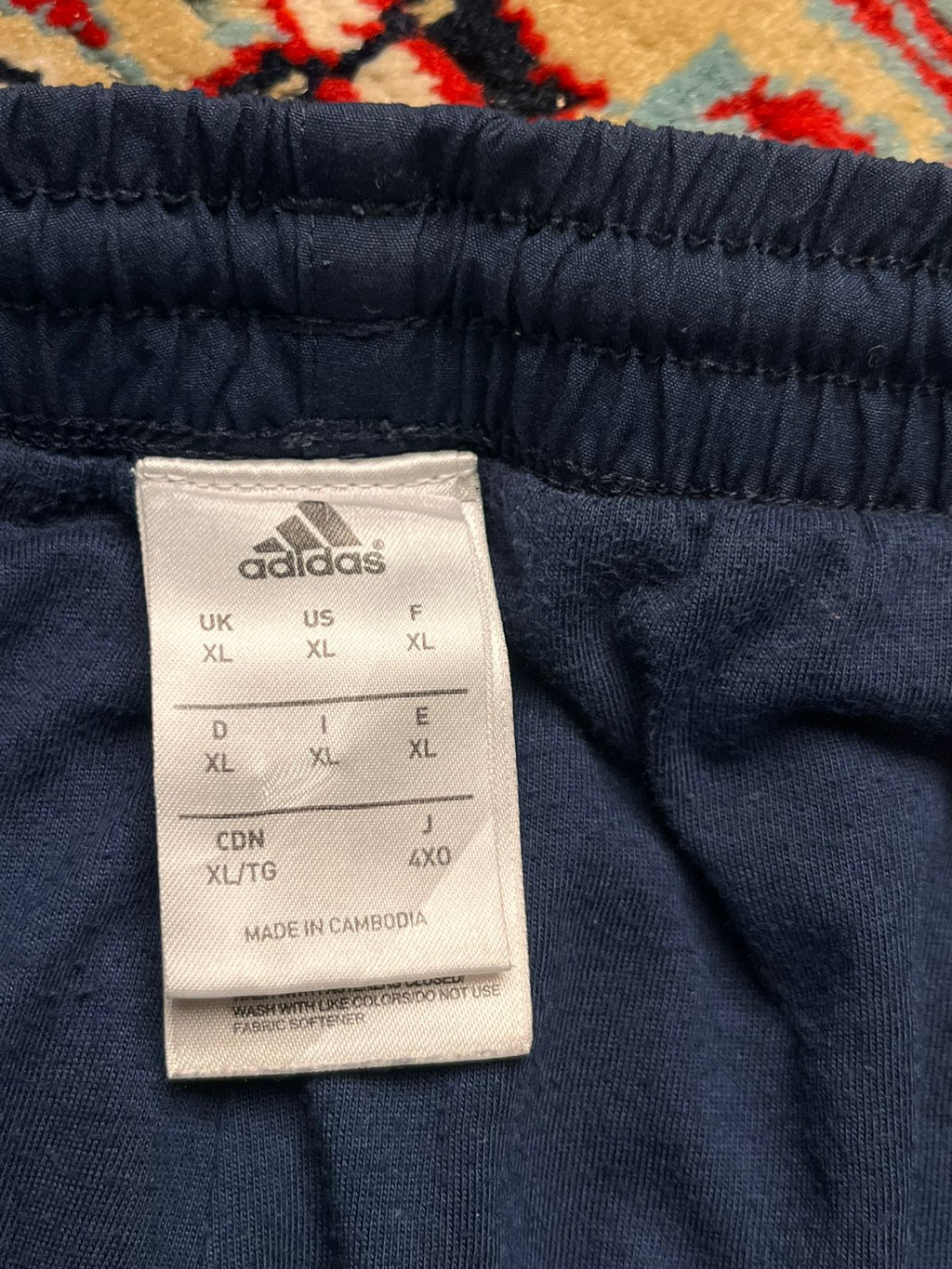 Vintage Adidas Navy Blue Striped Track Pants