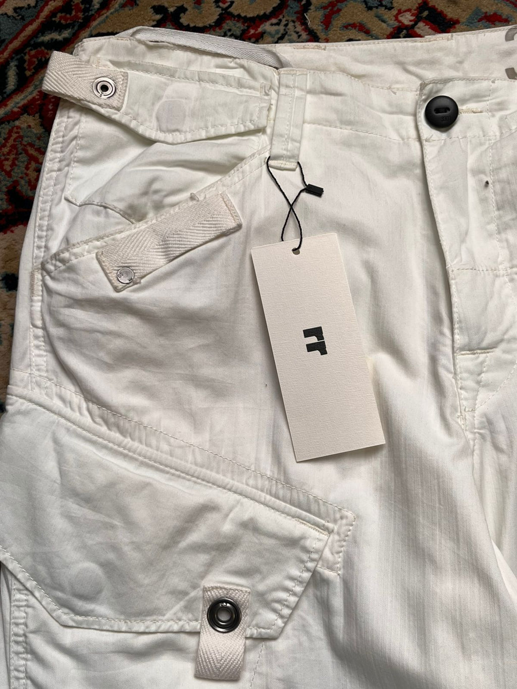 G-Star Raw White Heavyweight Cargos