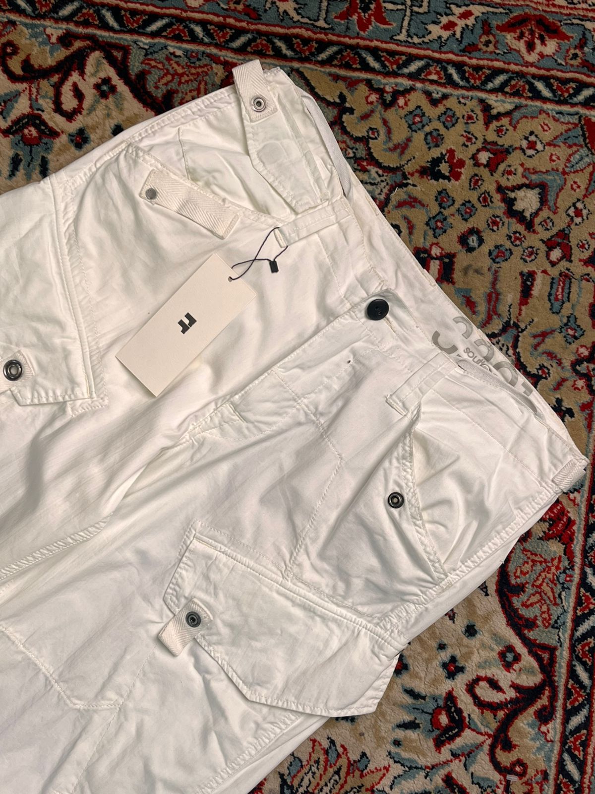 G-Star Raw White Heavyweight Cargos