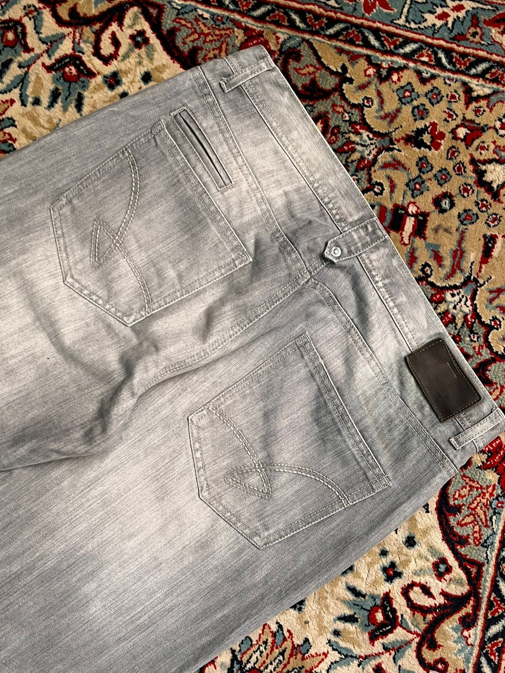 GÉMO Light Grey Straight Fit Denim Pants