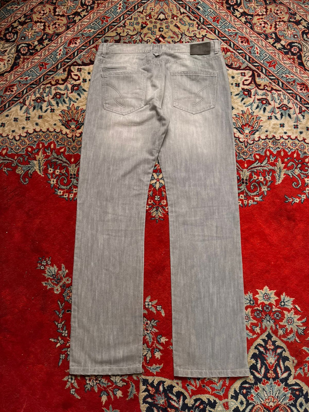 GÉMO Light Grey Straight Fit Denim Pants