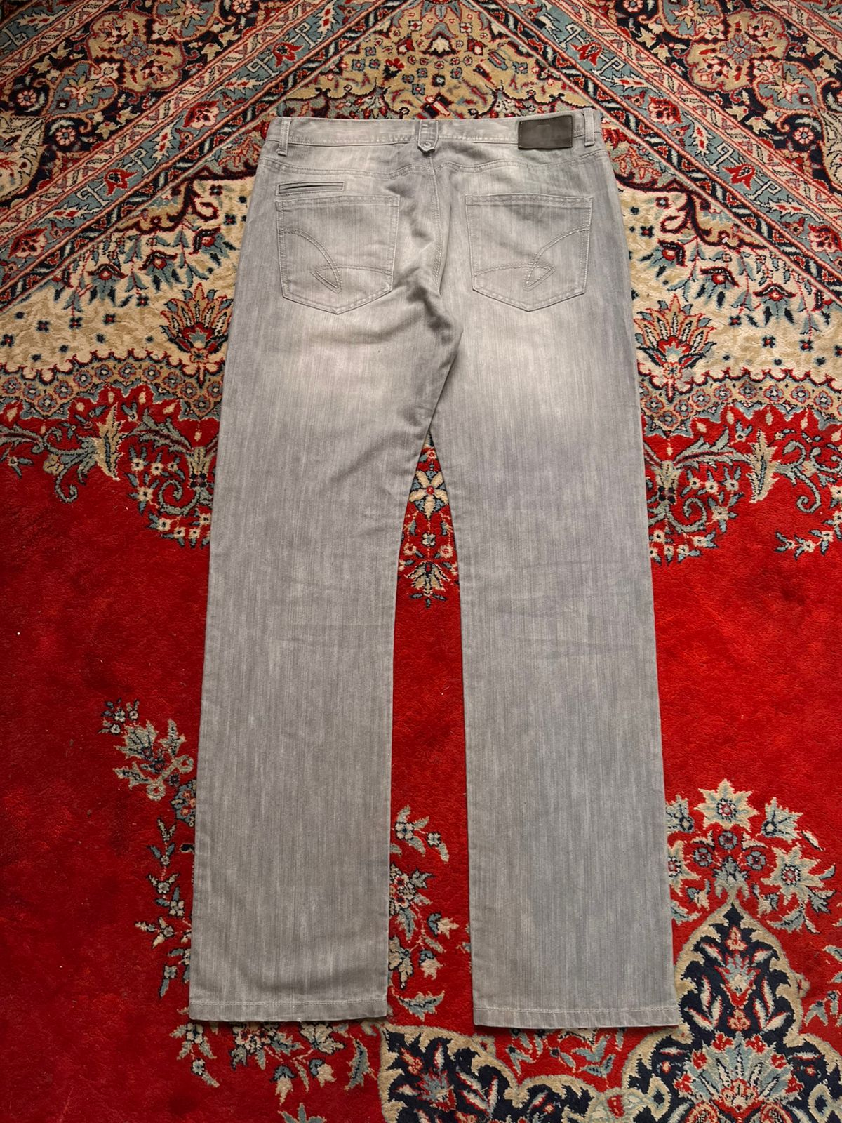 GÉMO Light Grey Straight Fit Denim Pants