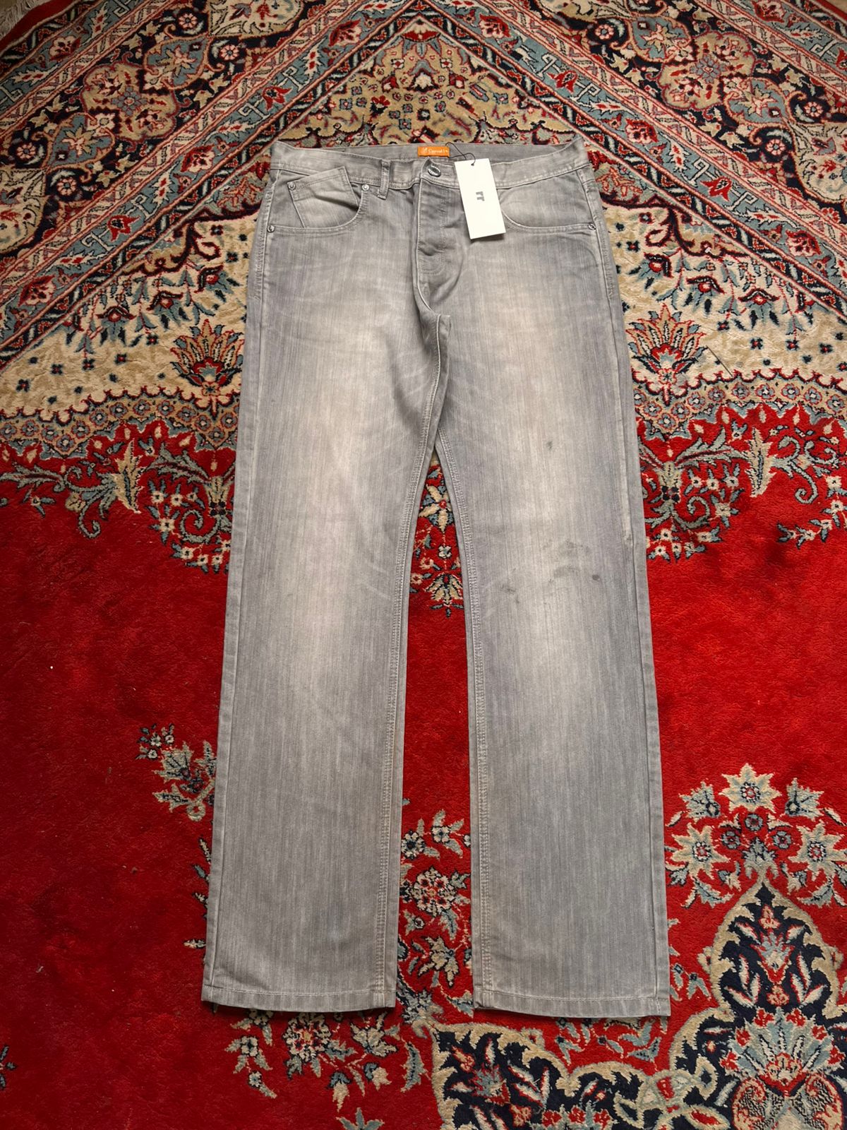 GÉMO Light Grey Straight Fit Denim Pants
