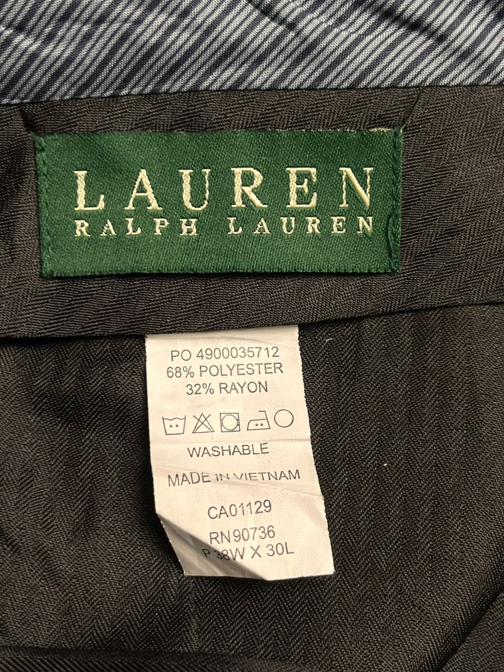 Polo Ralph Lauren Green Label Brown Pleated Dress Pants