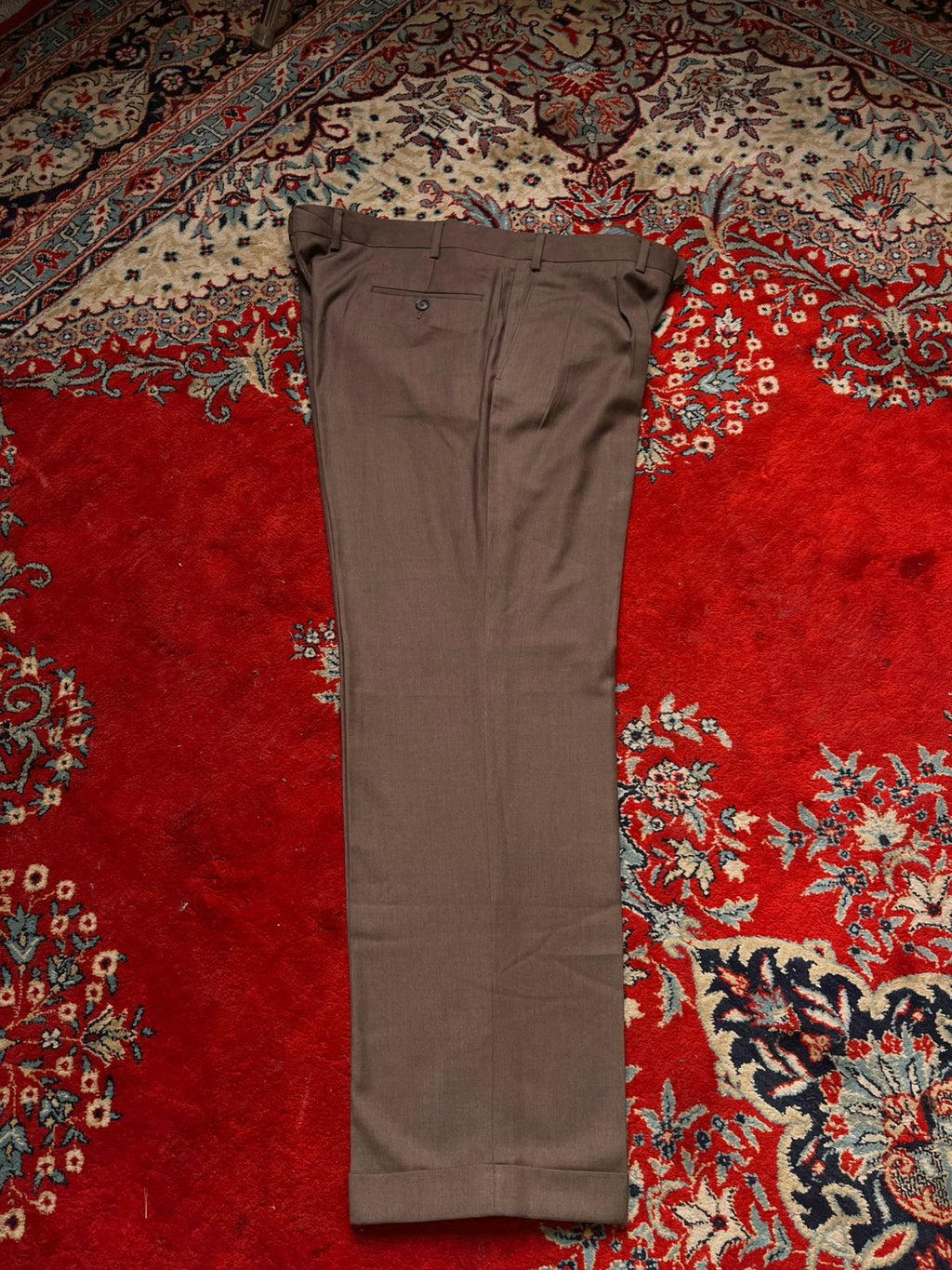 Polo Ralph Lauren Green Label Brown Pleated Dress Pants