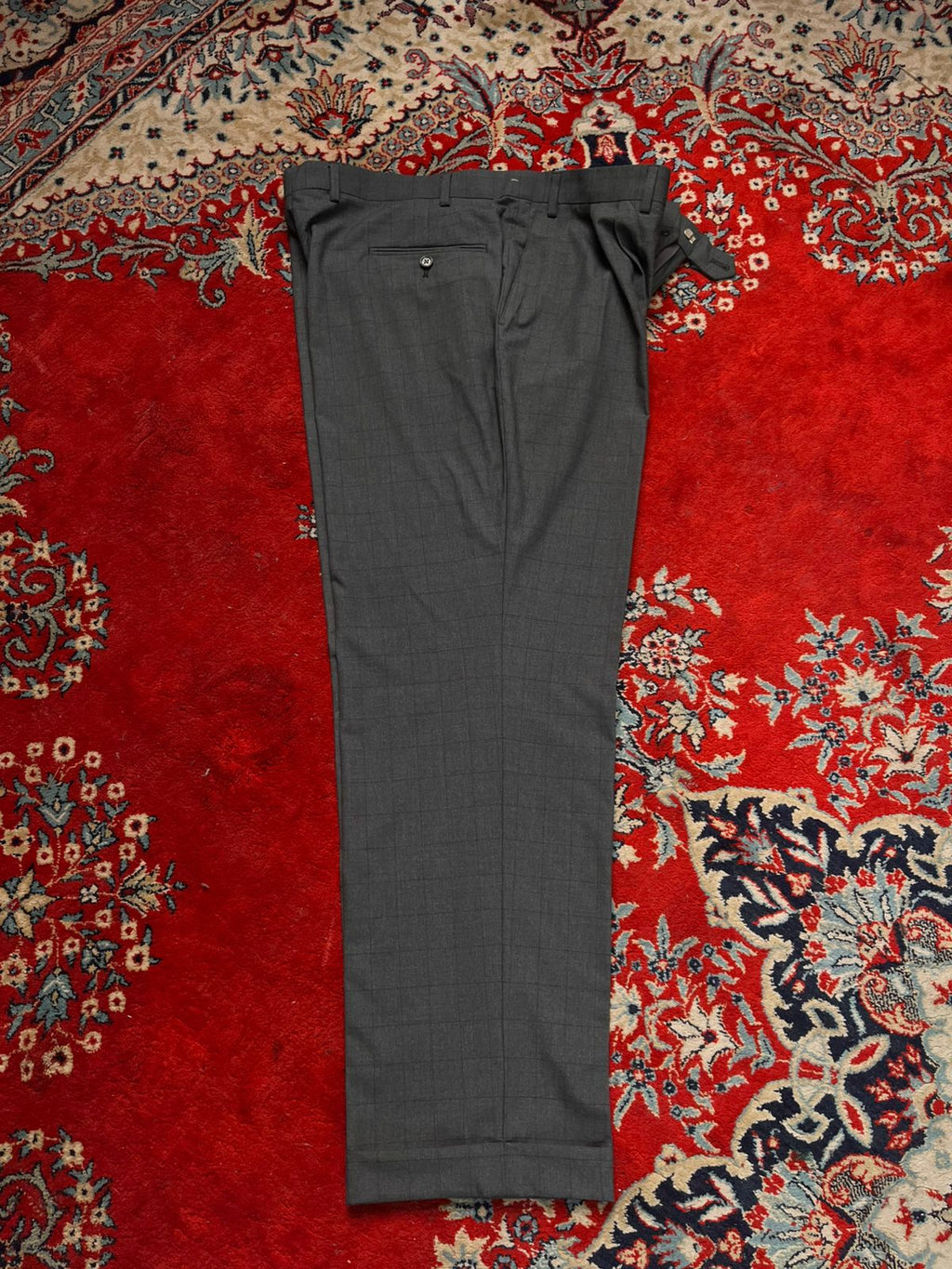 Ralph Lauren Grey Check Classic Fit Dress Pants