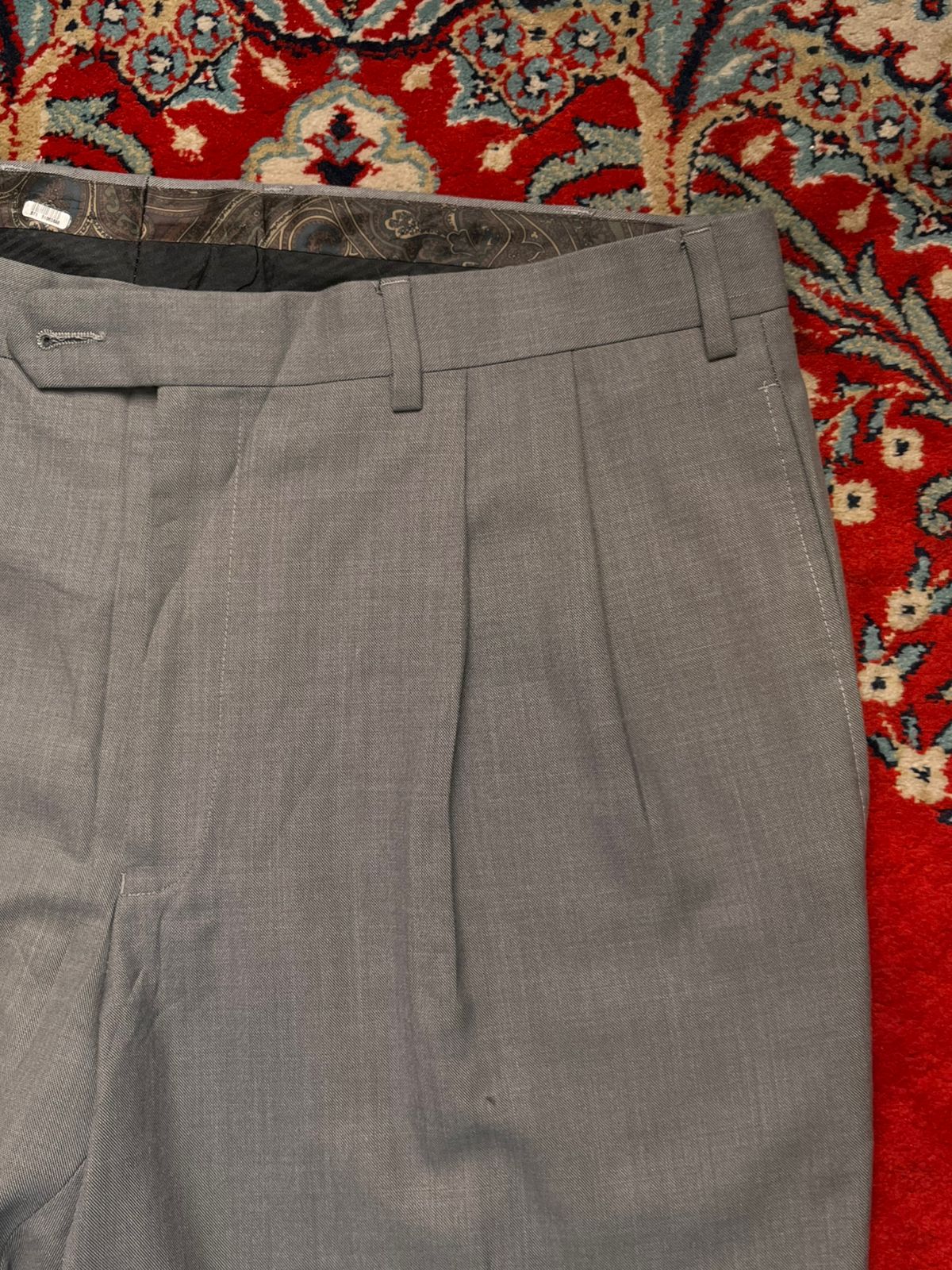 Polo Ralph Lauren Green Label Grey Pleated Dress Pants