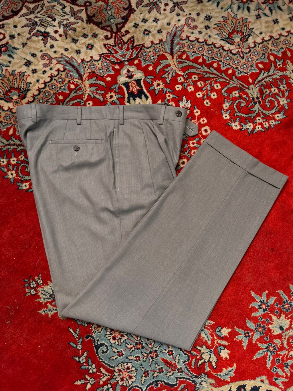 Polo Ralph Lauren Green Label Grey Pleated Dress Pants