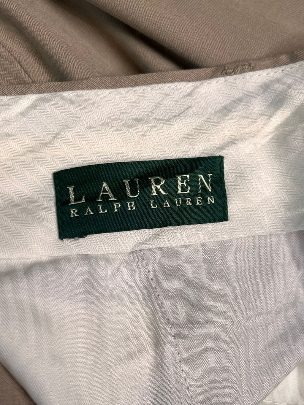 Polo Ralph Lauren Green Label Khaki Pleated Dress Pants