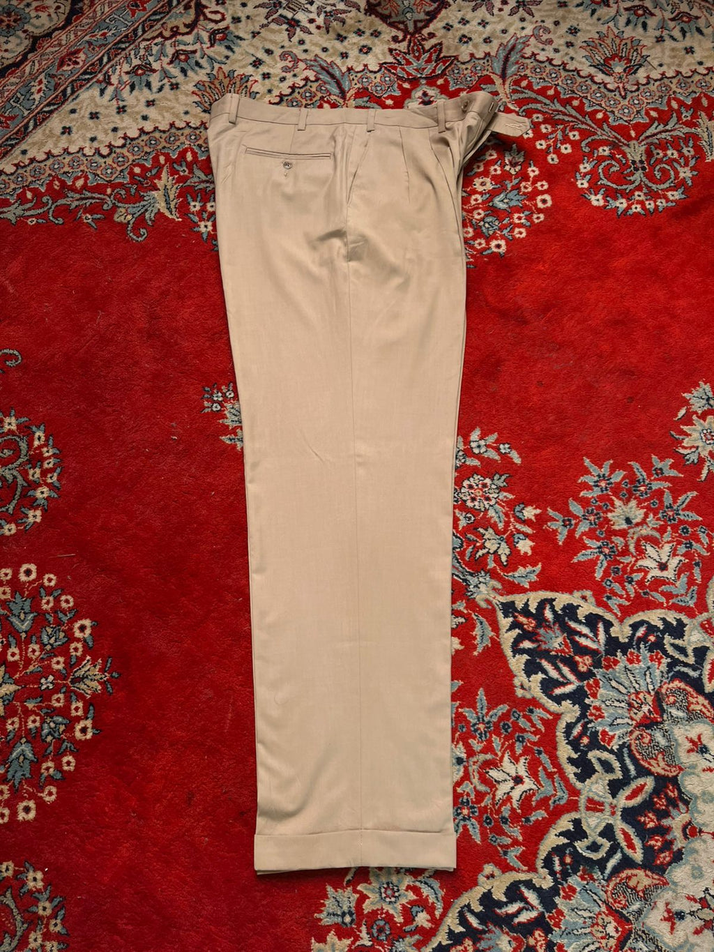 Polo Ralph Lauren Green Label Khaki Pleated Dress Pants