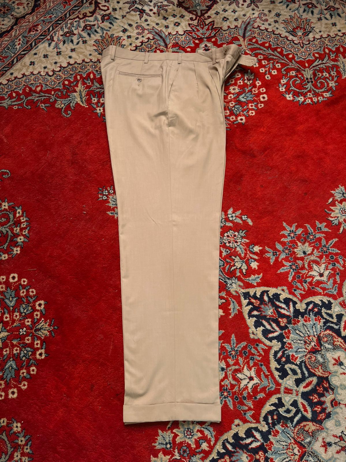 Polo Ralph Lauren Green Label Khaki Pleated Dress Pants