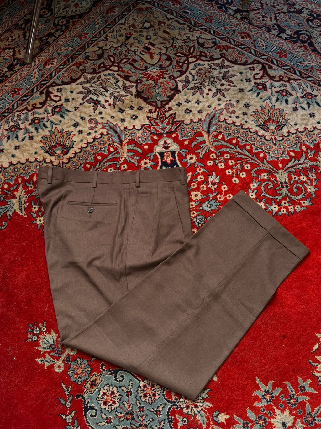 Polo Ralph Lauren Green Label Brown Pleated Dress Pants