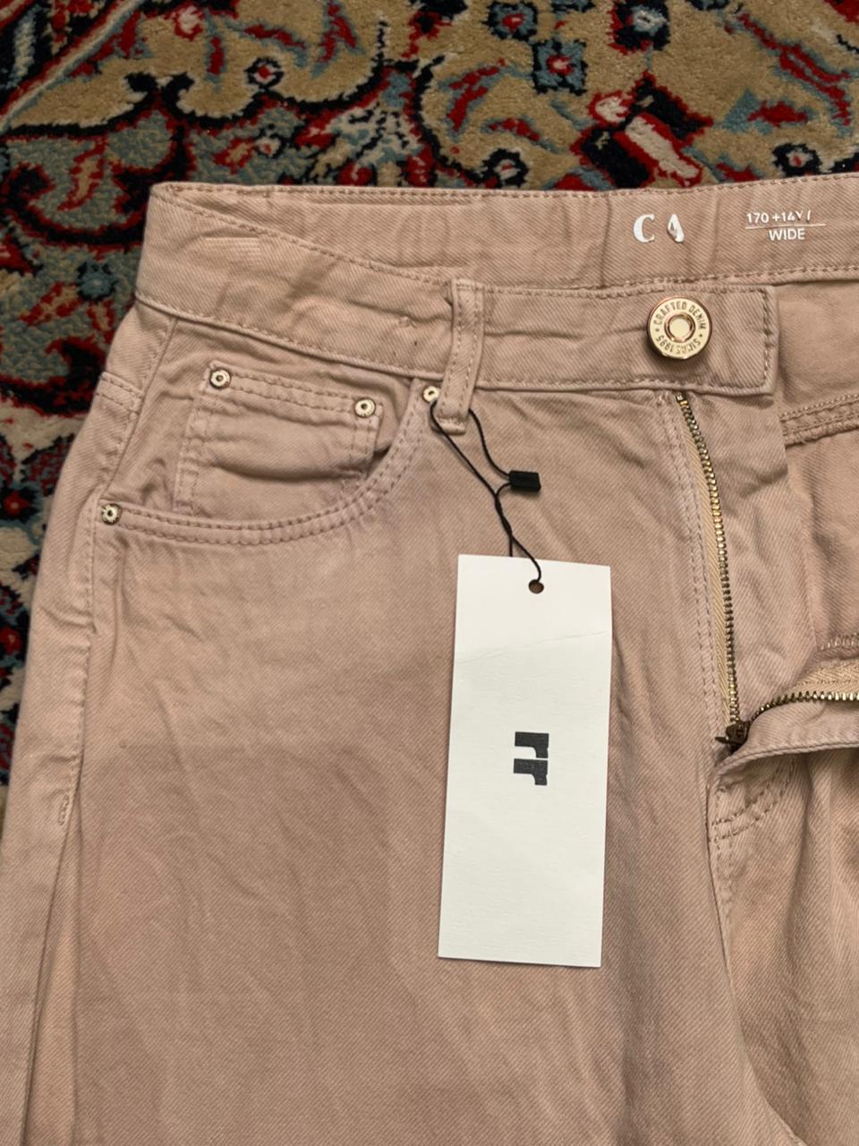 C&A Crafted Denim Baggy Fit Dusty Pink Pants