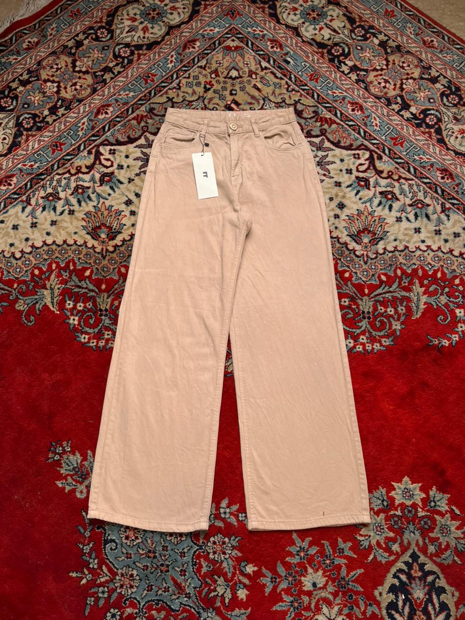 C&A Crafted Denim Baggy Fit Dusty Pink Pants
