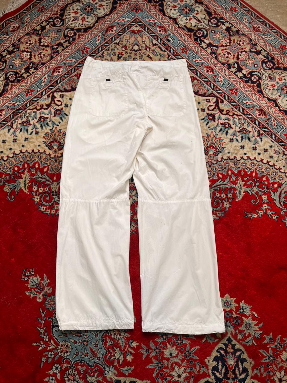 H&M Sport White Baggy Non stretch Cargos