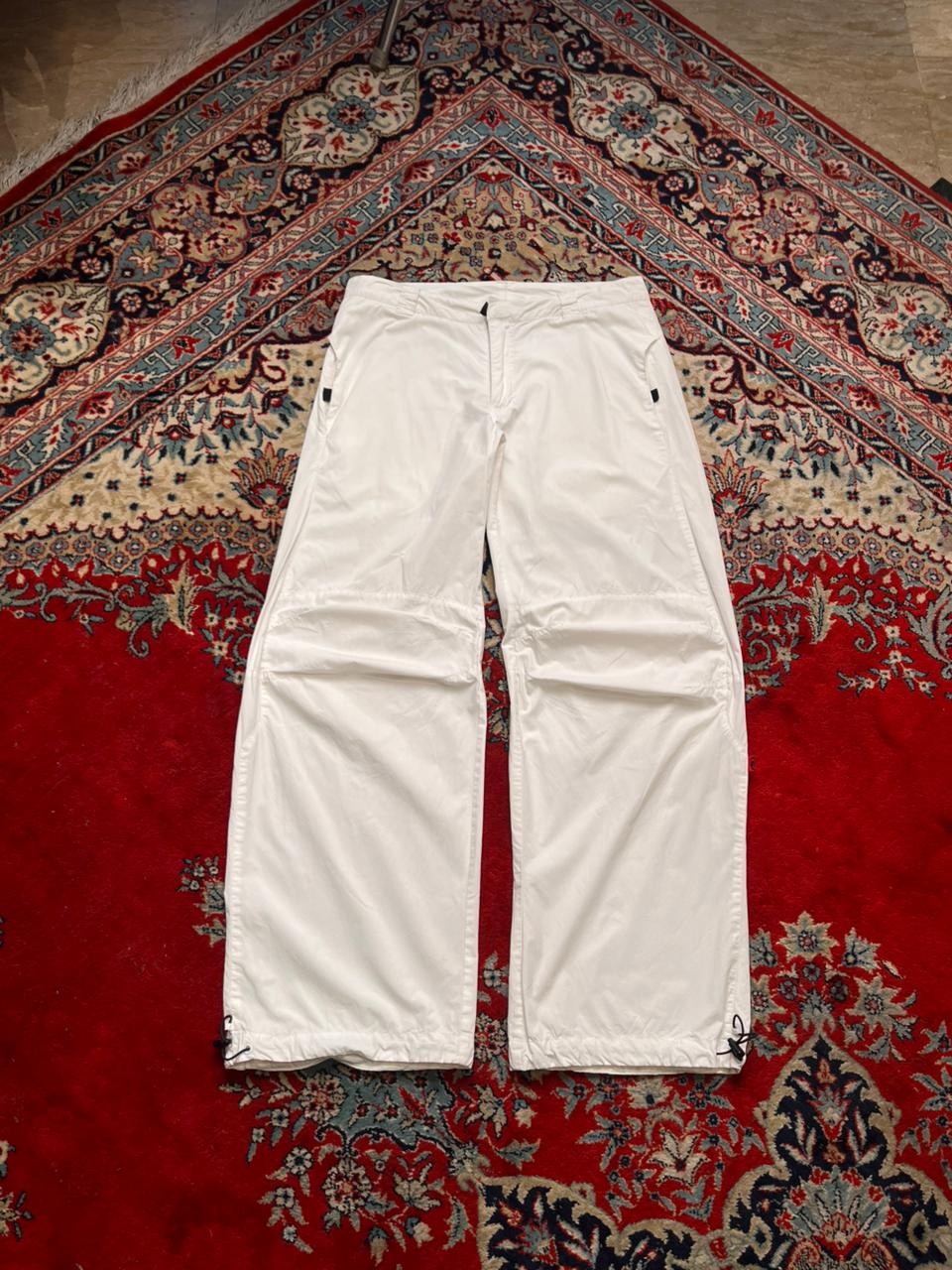 H&M Sport White Baggy Non stretch Cargos