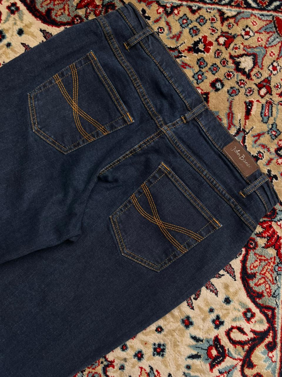 John Baner Women Dark Blue Bootcut Jeans