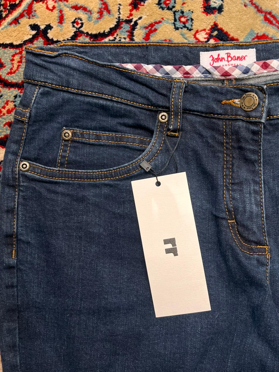 John Baner Women Dark Blue Bootcut Jeans