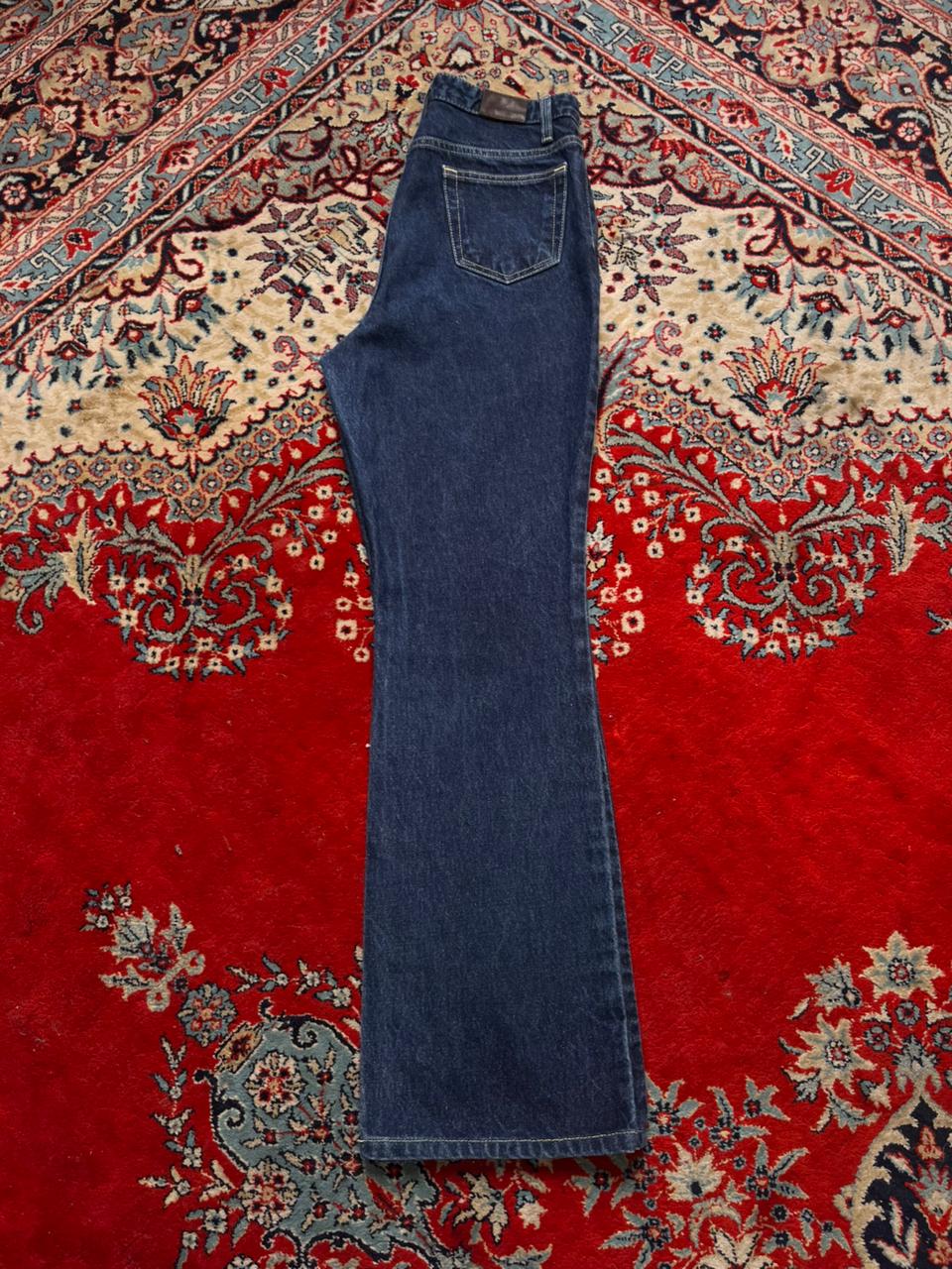 Lands End Women Dark Indigo BootCut Jeans