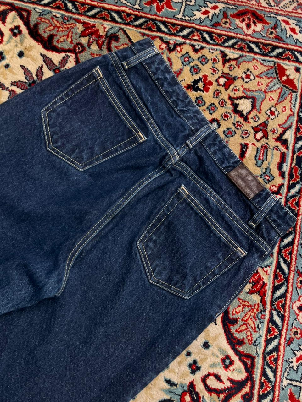 Lands End Women Dark Indigo BootCut Jeans