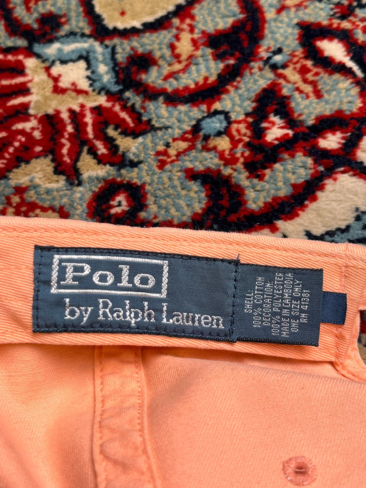 Vintage Polo Ralph Lauren Peach Coral Pink CAP