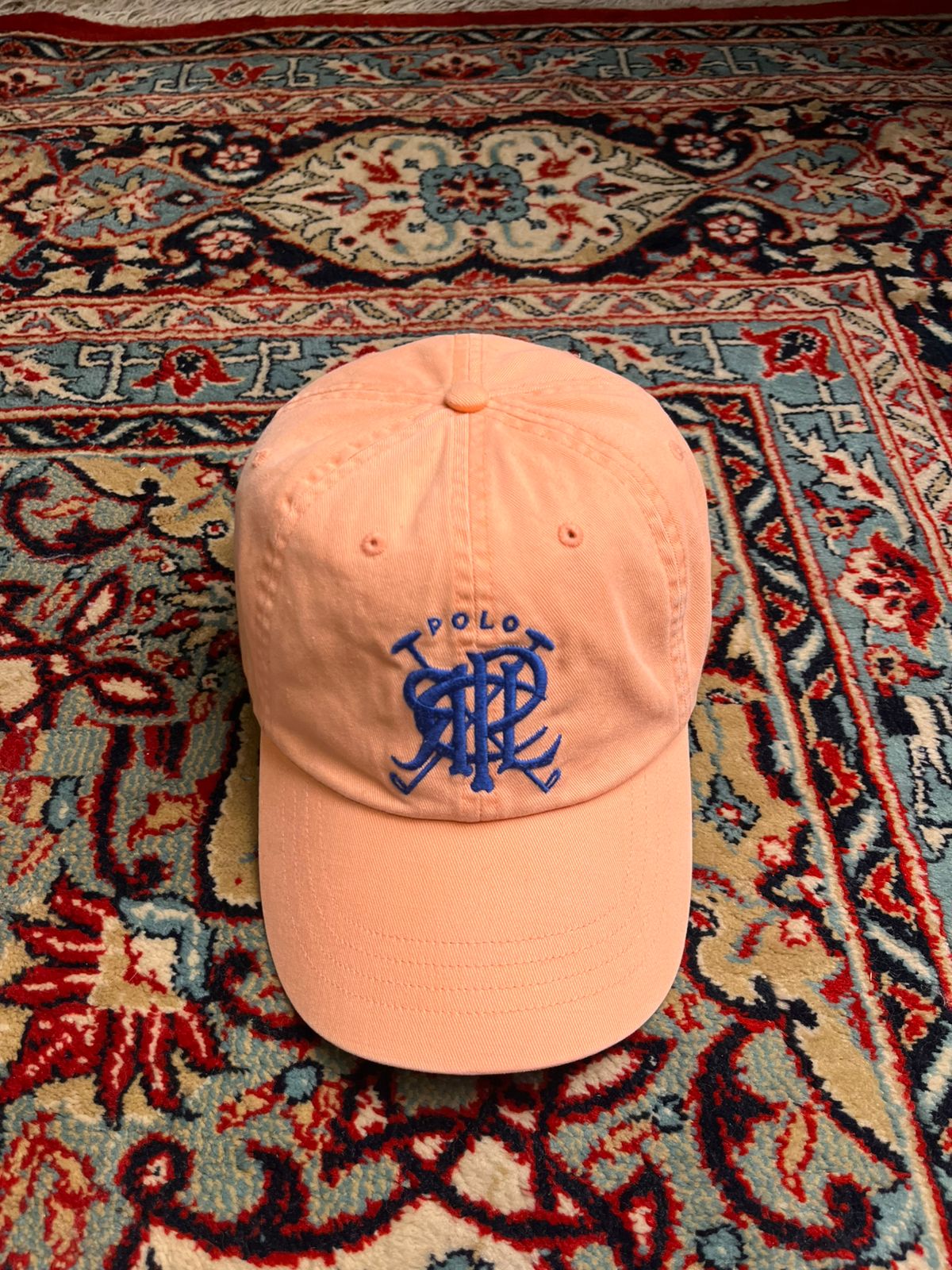 Vintage Polo Ralph Lauren Peach Coral Pink CAP