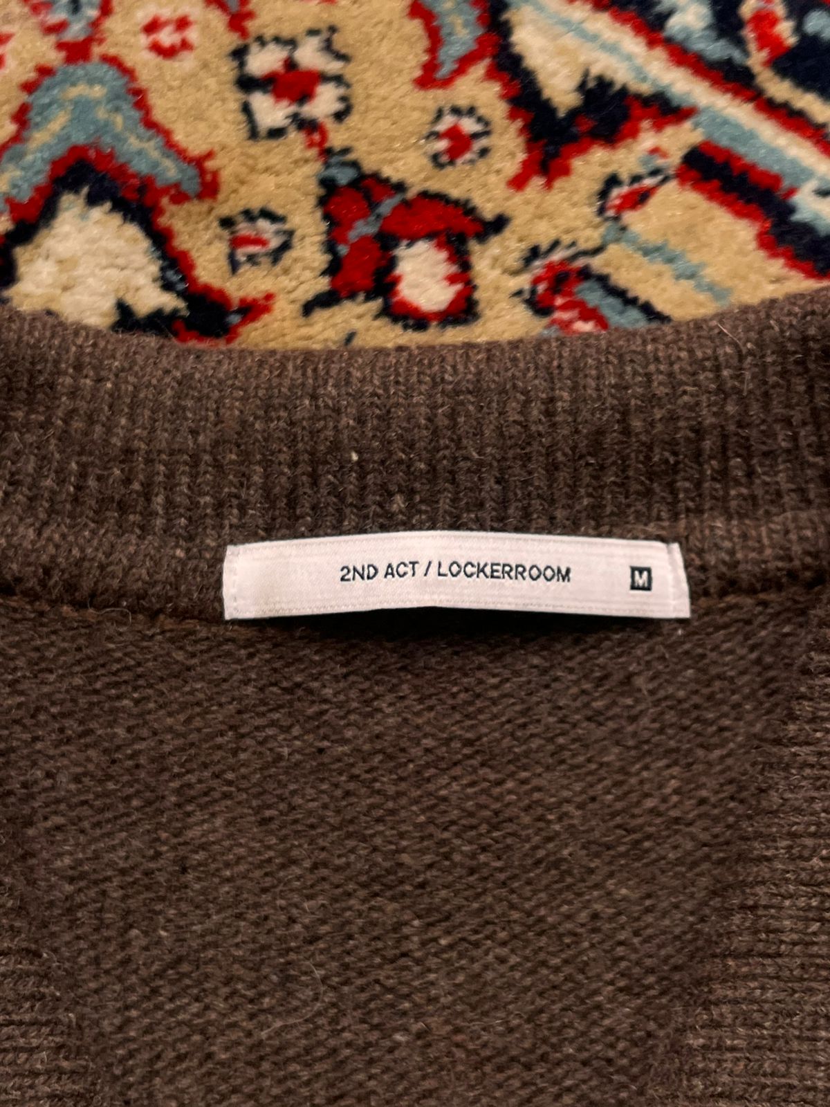 2nd Act Brown Knit Polo Sweater