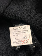 Lacoste Women Black Pure Wool Cardigan Sweater