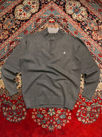 Beverly Hills Polo Club Grey Quarter Neck Sweater