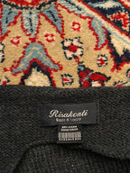 Risakonti Women Charcoal Gray Sleeveless Mock Neck Knit Sweater