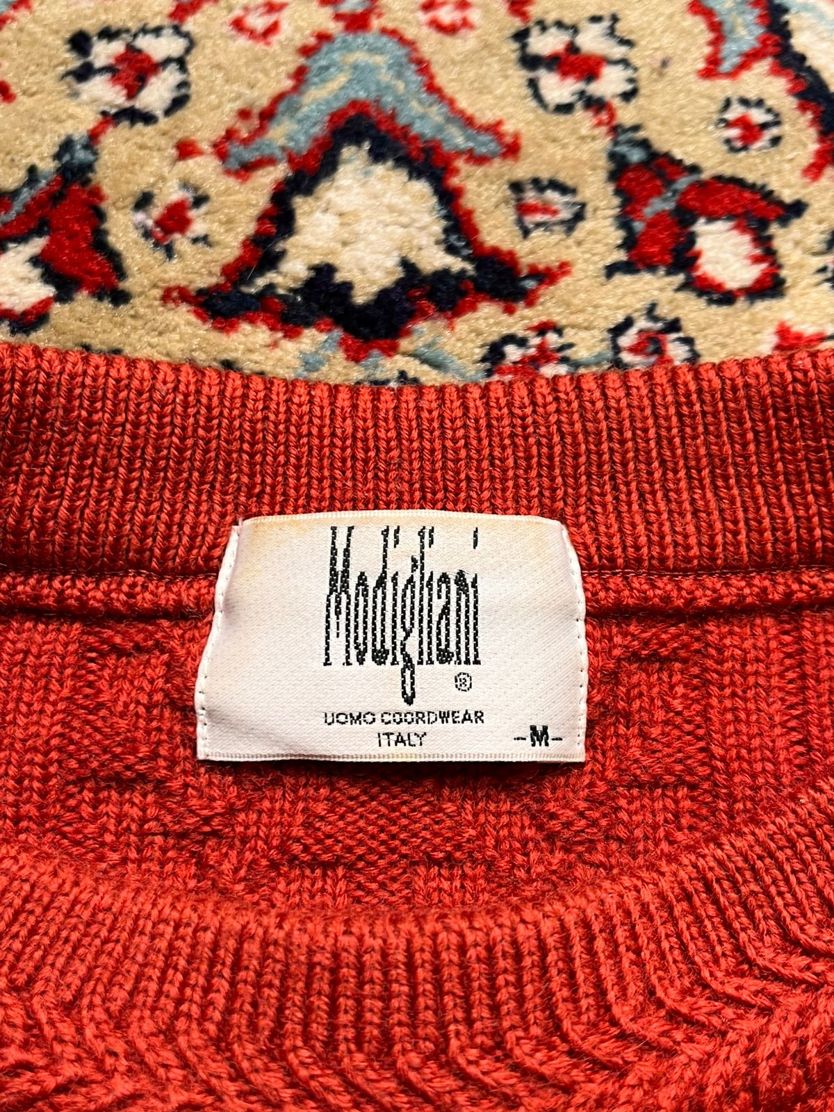 Modigliani Italy Orange Crewneck Sweater