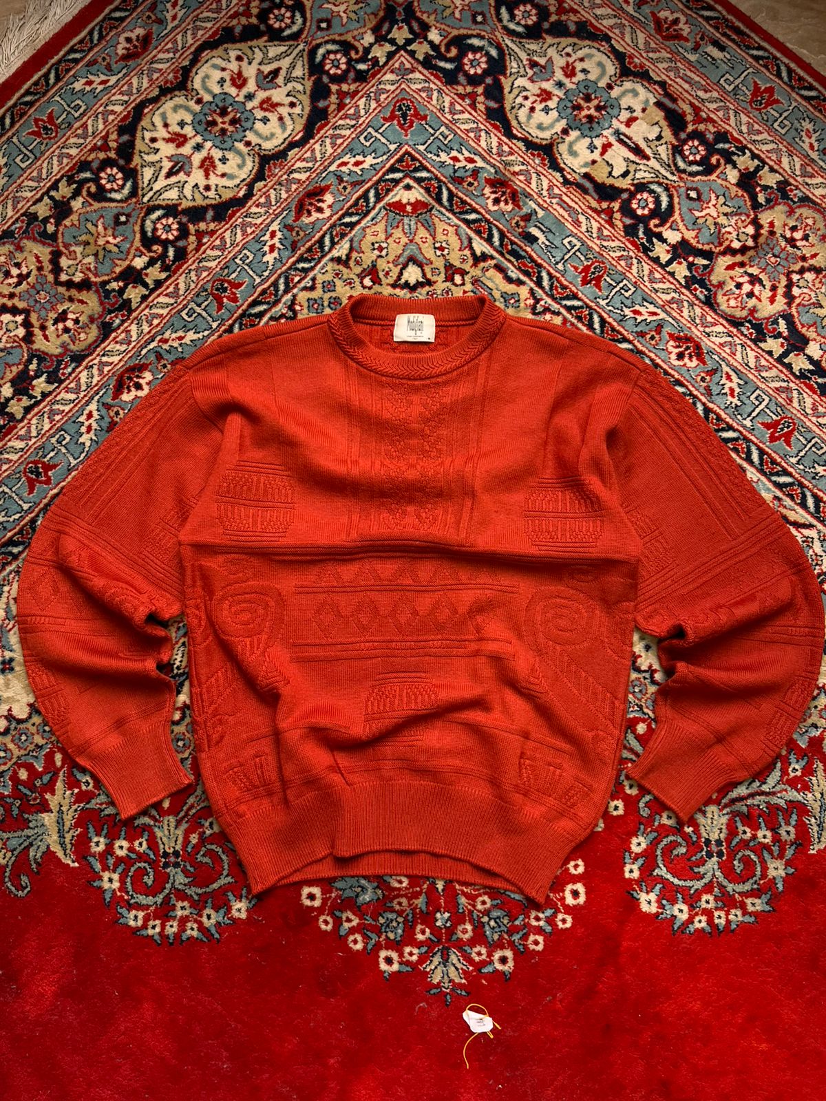 Modigliani Italy Orange Crewneck Sweater