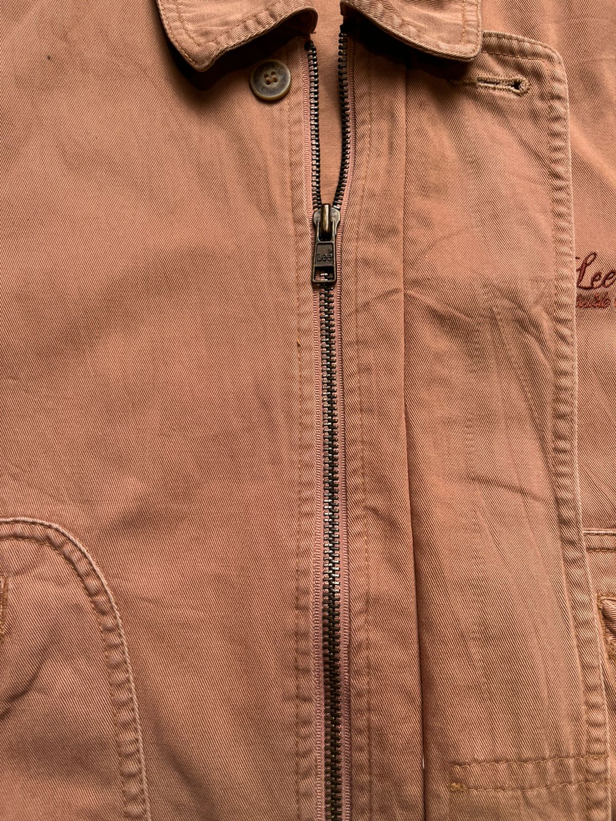 Vtg Lee Kanswear Mens Salmon Pink Harrington Bomber Jacket