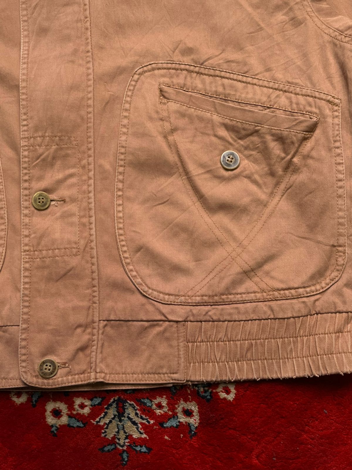 Vtg Lee Kanswear Mens Salmon Pink Harrington Bomber Jacket