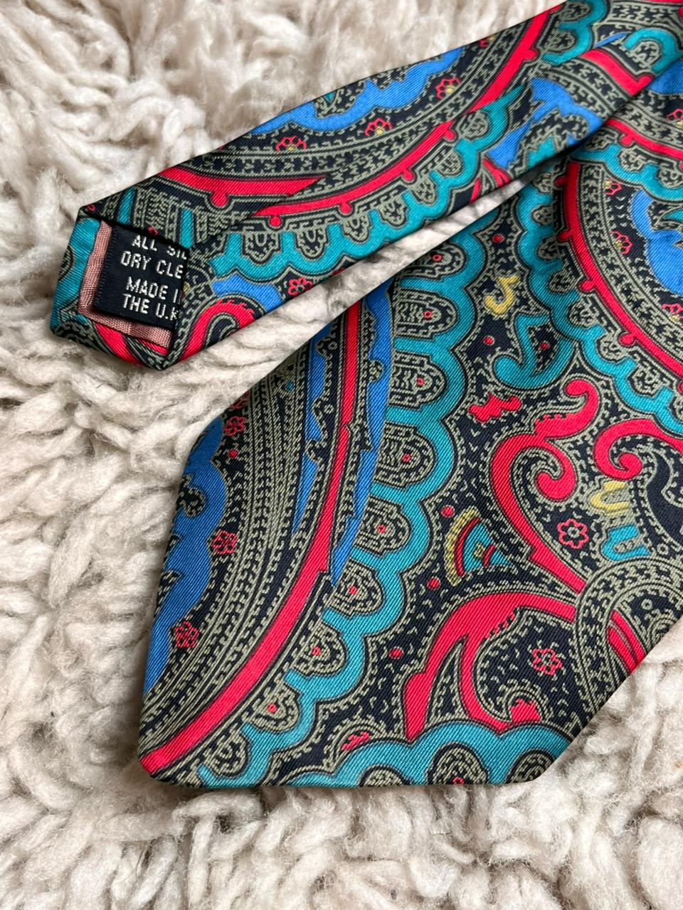 Vintage Welch Margetson London Silk Paisley tie