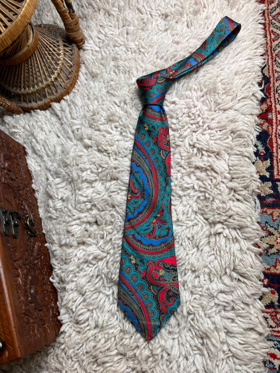 Vintage Welch Margetson London Silk Paisley tie