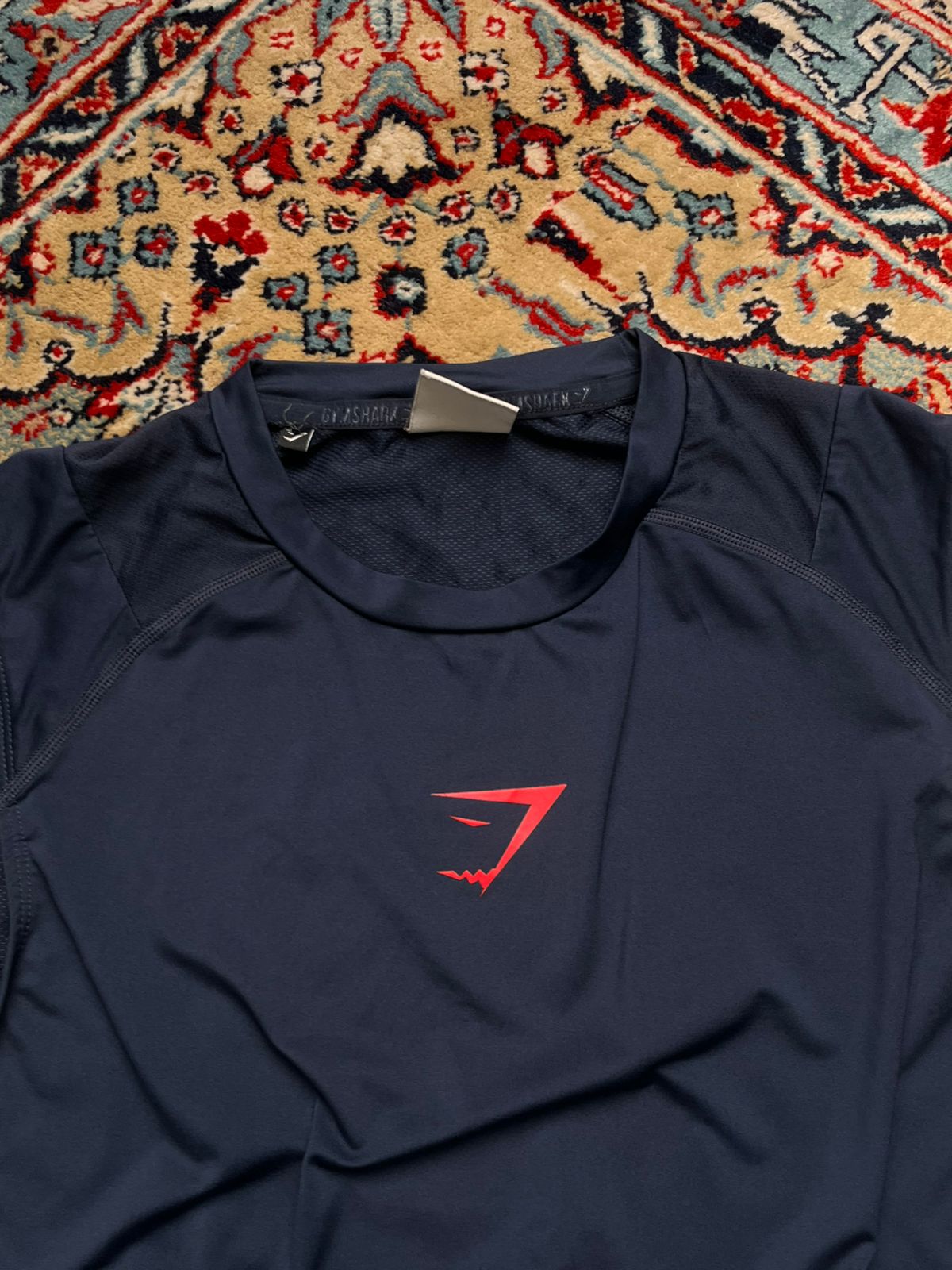 Gymshark Navy Blue Sleeveless Performance Workout Tank TEE