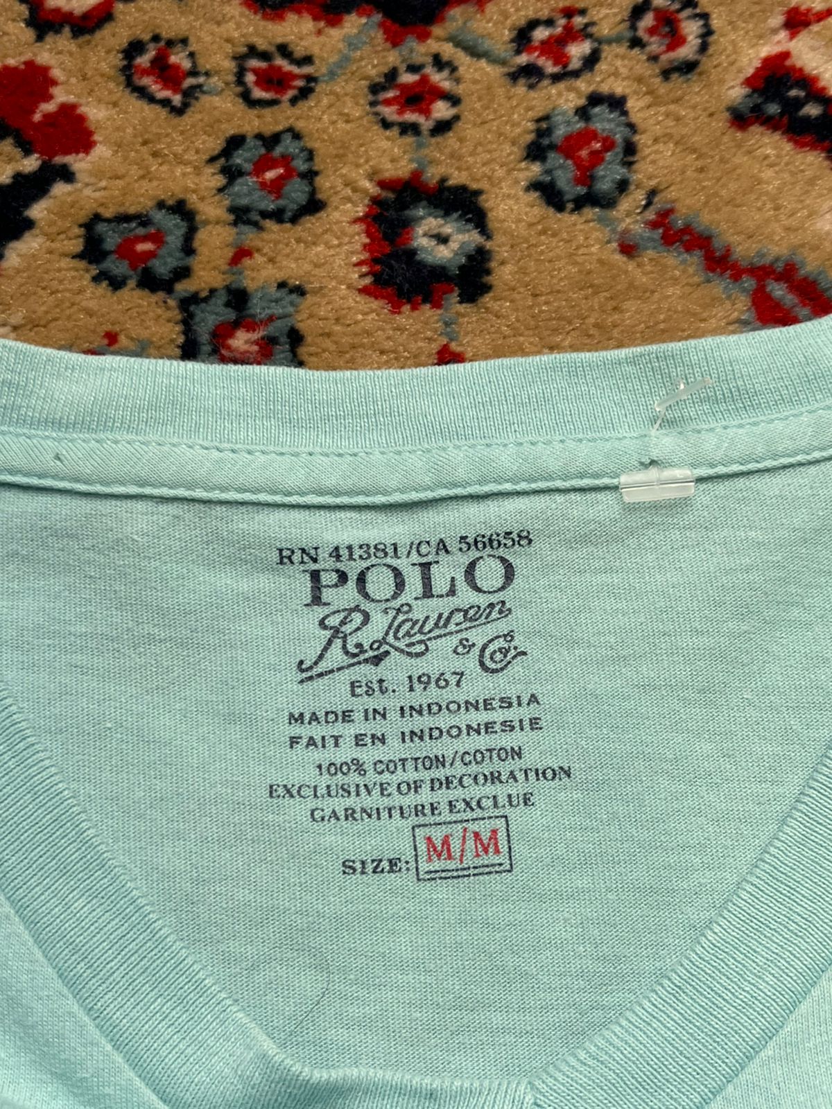 Polo Ralph Lauren Mint Green V-Neck TEE