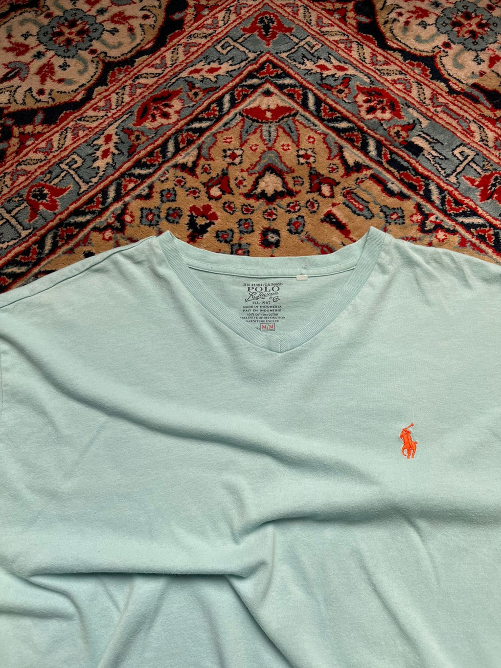 Polo Ralph Lauren Mint Green V-Neck TEE