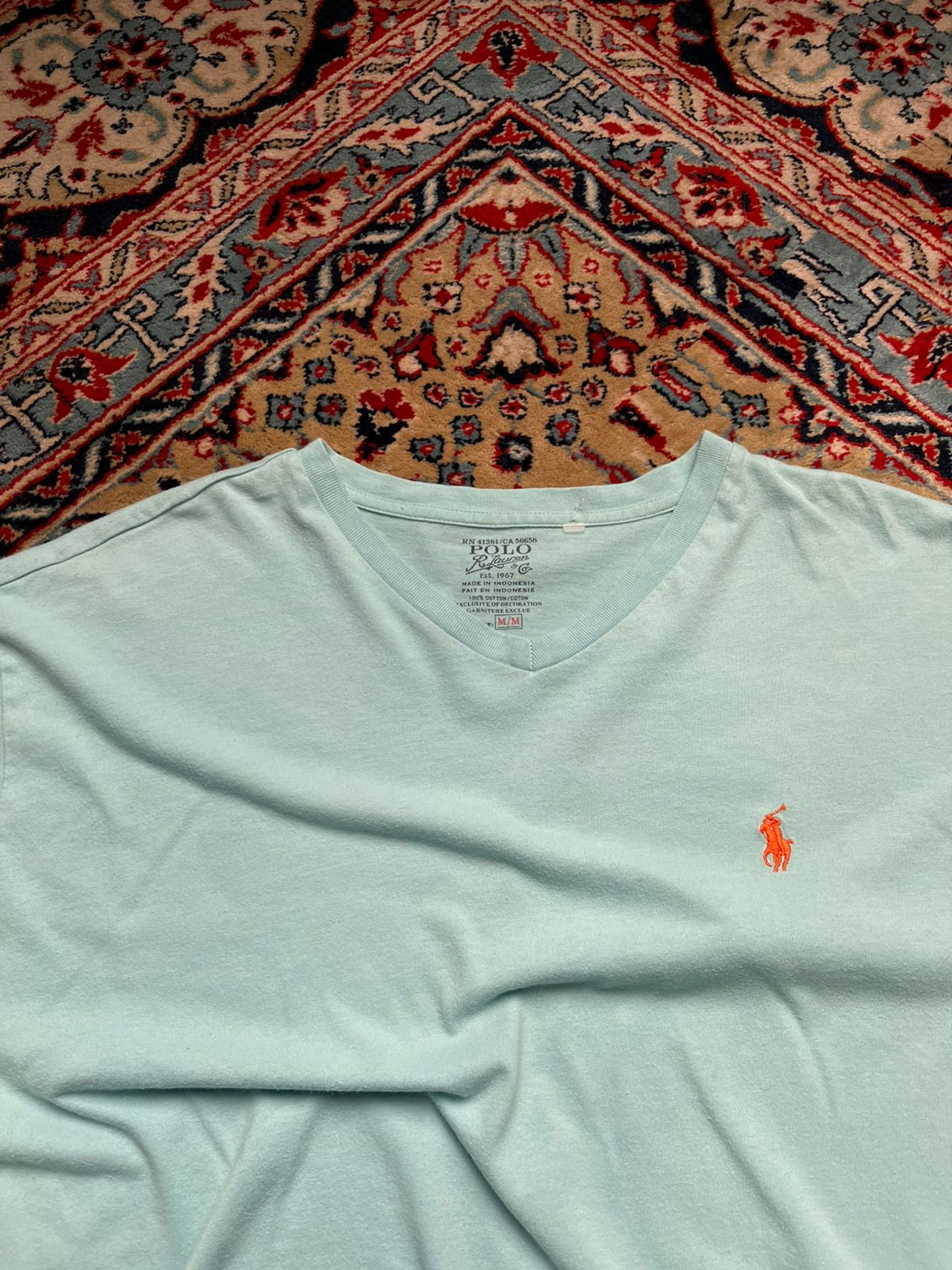 Polo Ralph Lauren Mint Green V-Neck TEE