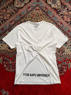 AAPE Universe Crossbones Graphic White TEE