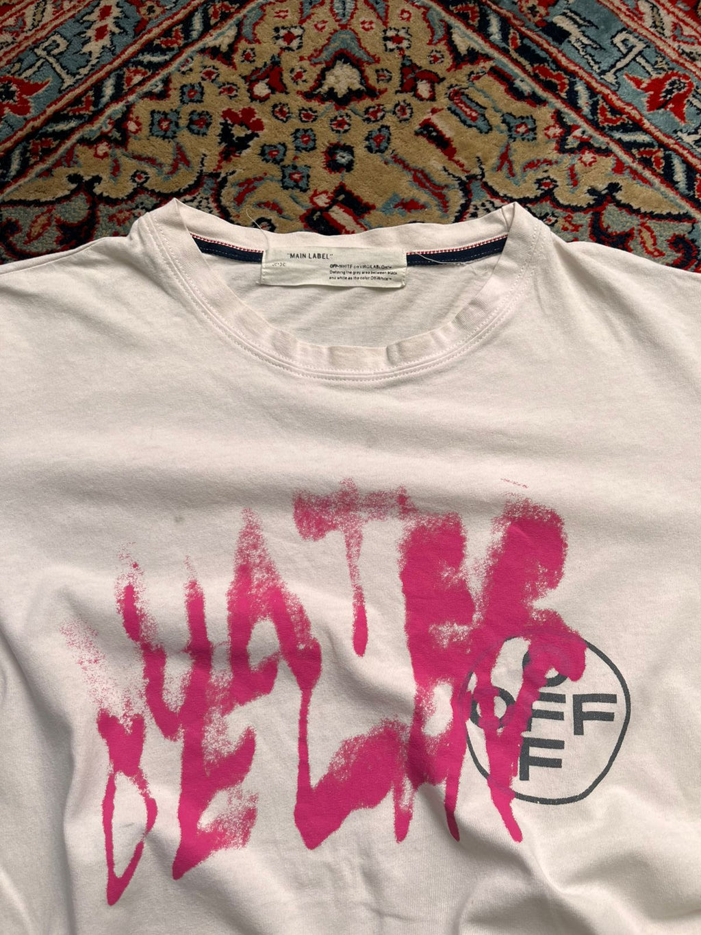 OFF-WHITE c/o VIRGIL ABLOH Water Delay Graphic White TEE