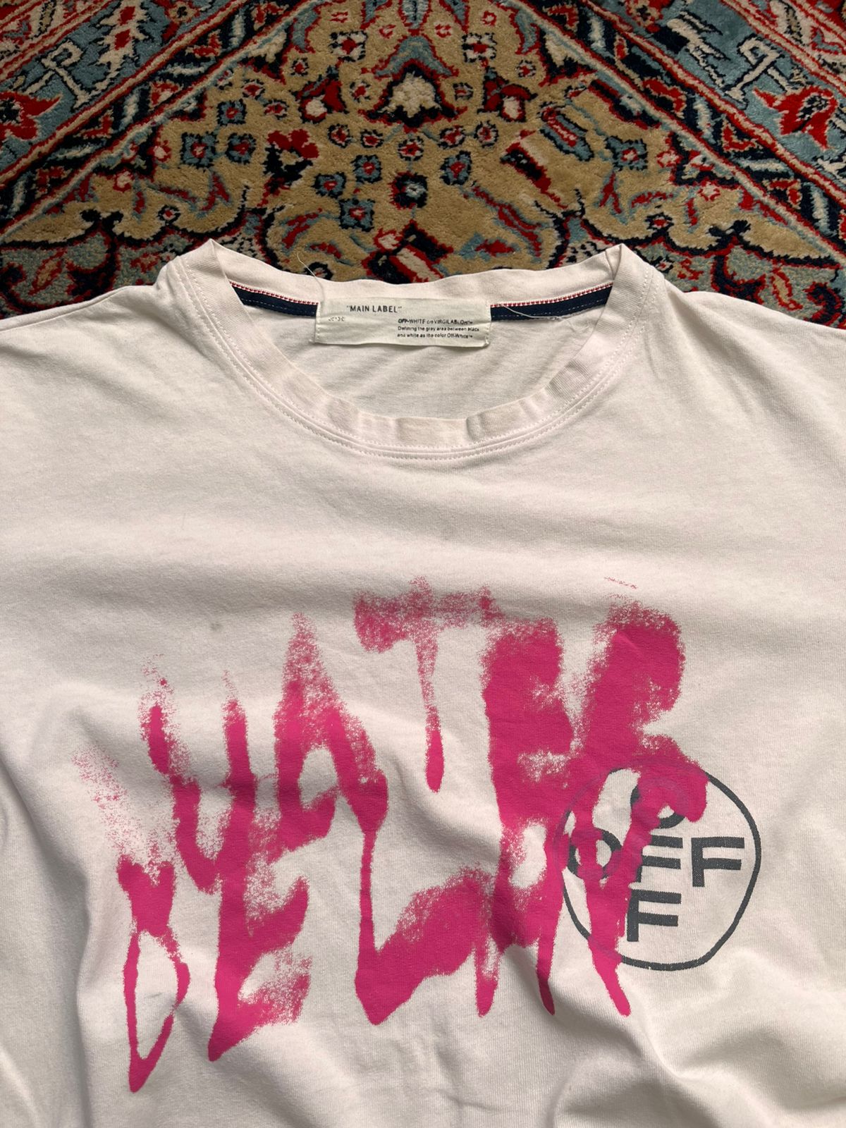 OFF-WHITE c/o VIRGIL ABLOH Water Delay Graphic White TEE
