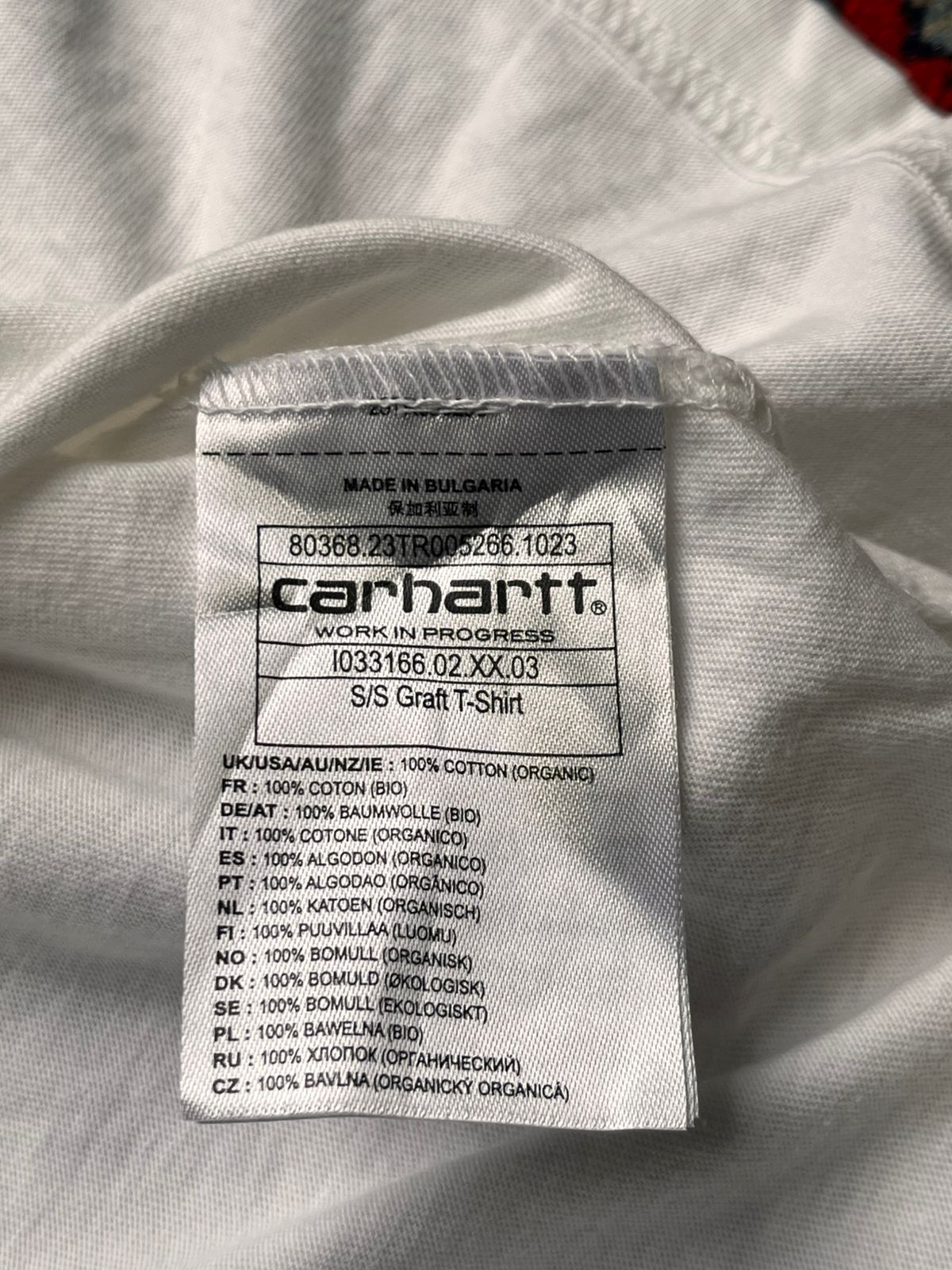 Carhartt Graphic Organic Cotton White TEE