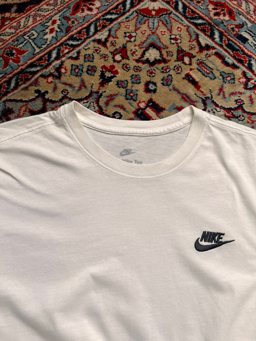 Nike Embroidered Swoosh Logo Cotton TEE