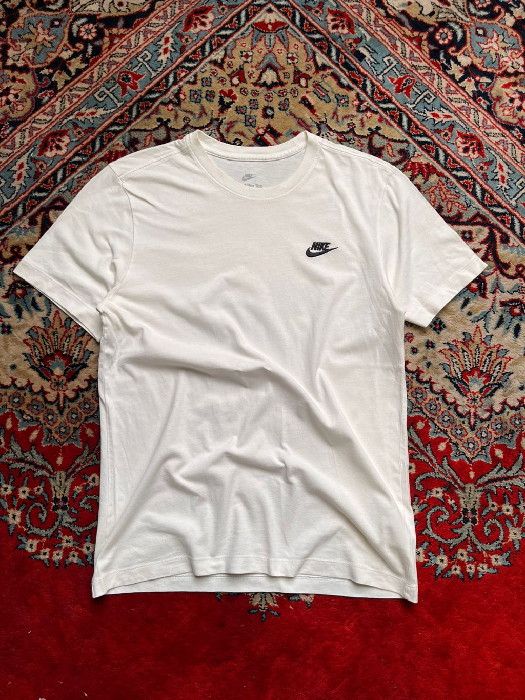 Nike Embroidered Swoosh Logo Cotton TEE