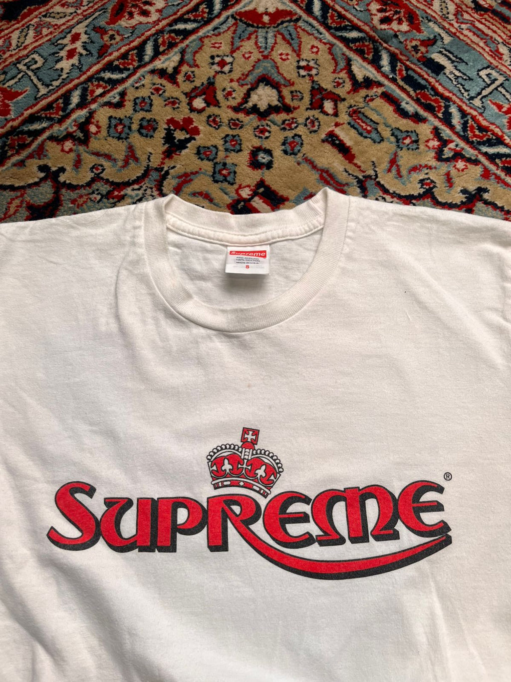 VINTAGE Supreme Crown Logo TEE