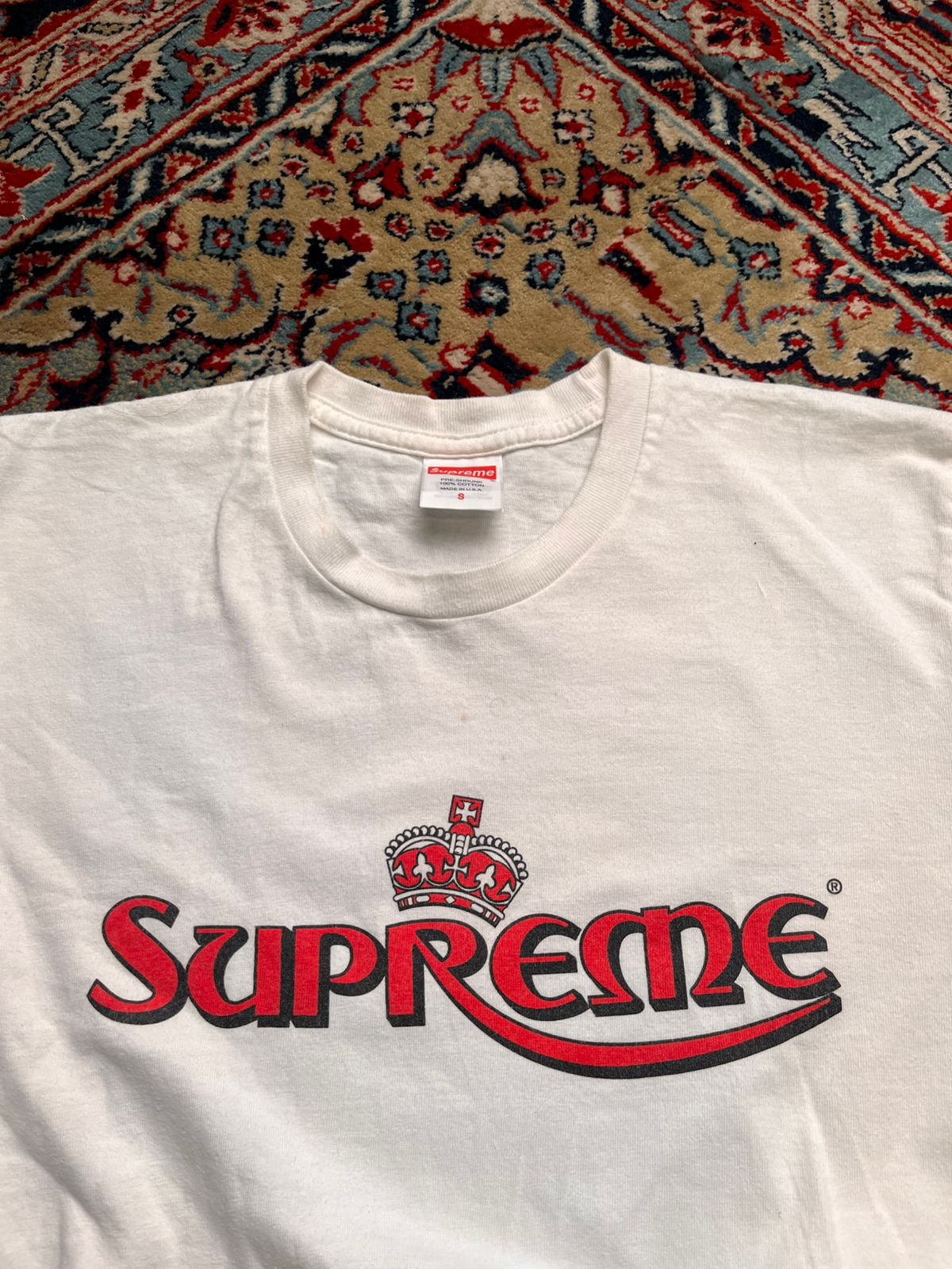 VINTAGE Supreme Crown Logo TEE