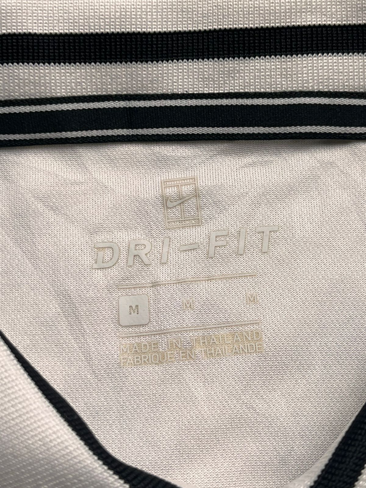 Nike Dri-Fit Performance Golf Tennis Athletic Polo White TEE