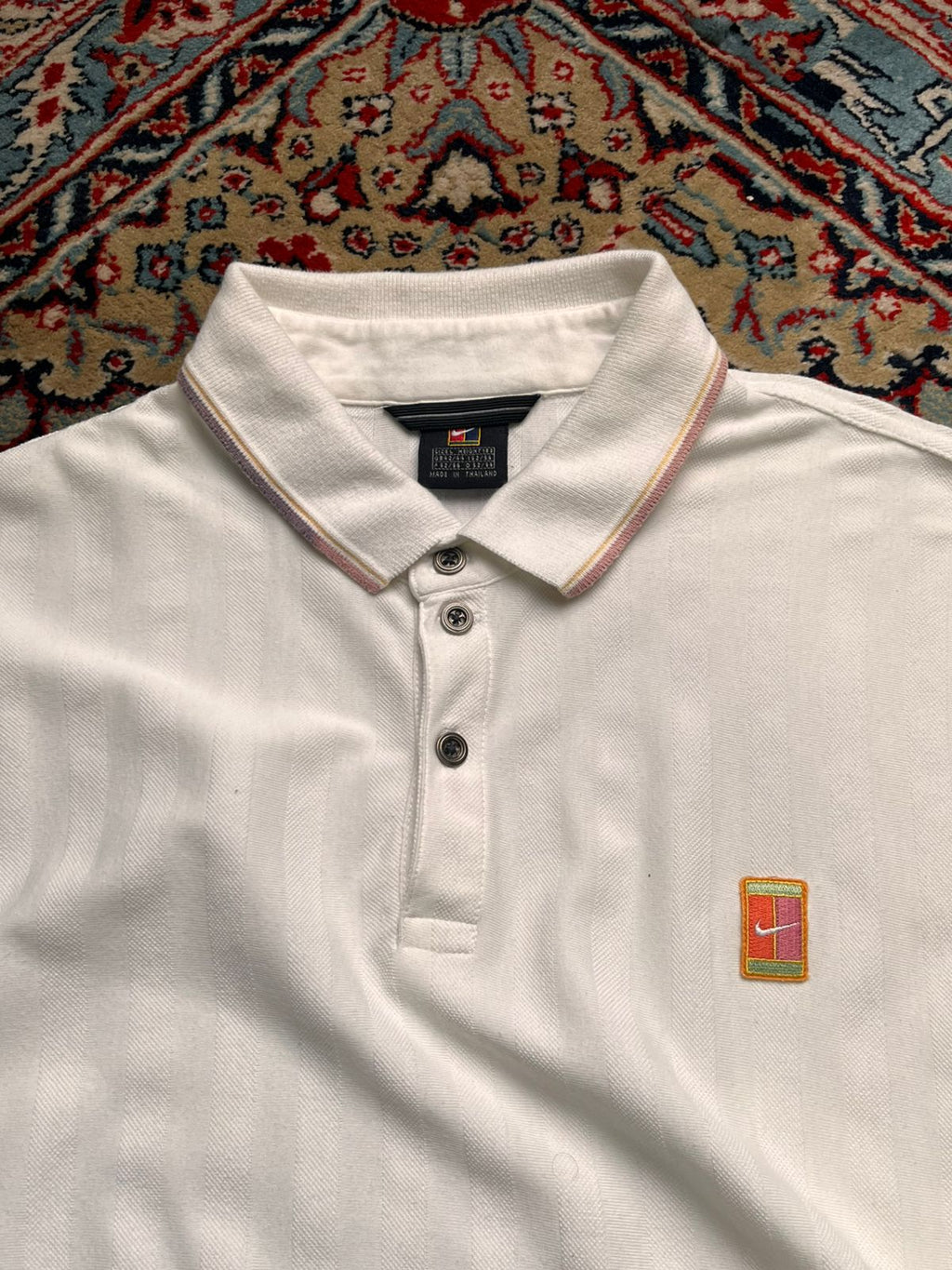 Vintage Nike Golf Striped Knit Polo TEE